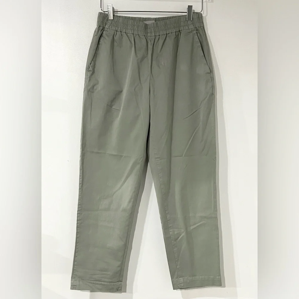 Everlane The Easy Chino Cotton Pull On Pant Light Sage Gray 6 Spring Casual‎